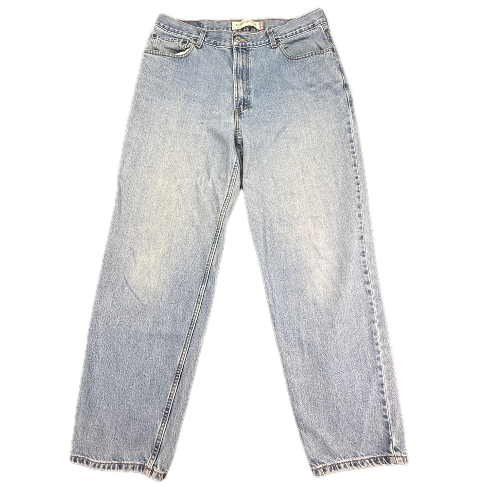 Levi's 560 Jeans Mens 36x32 Blue Light Wash Comfort Fit Loose Tapered Denim Y2K